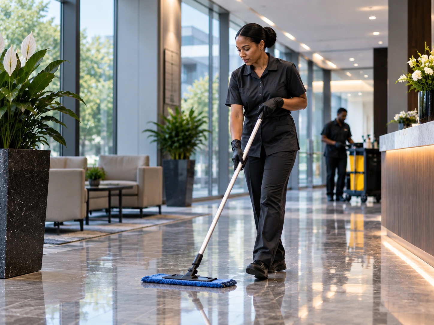 Lobby Cleaning