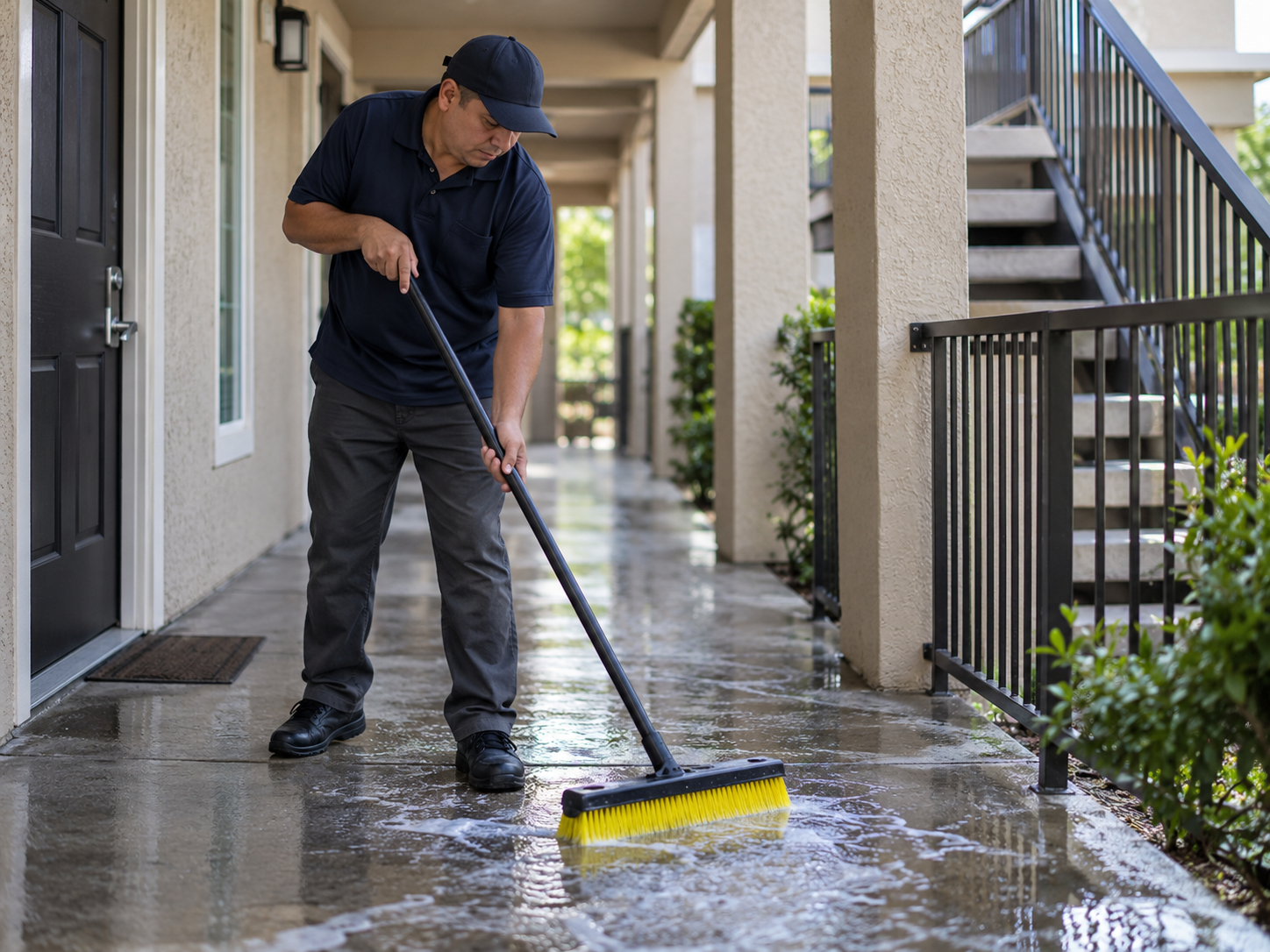 Residential property common area cleaning